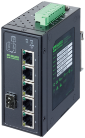 6 Port unmanaged Gigabit Switch 4 PoE 1 SFP Ports IP20 metal 48V  58191